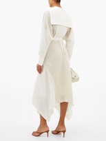 Thumbnail for your product : Lanvin Bib-front Panelled Midi Dress - White