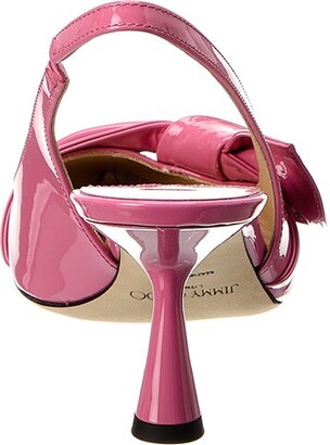 23SS 新品JIMMY CHOO Patent Elinor 45 Pumps JIMMY CHOO Elinor 45 bow-detailed patent-leather pumps | THE