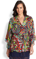 Thumbnail for your product : Josie Hollywood Boho-Print Short Robe