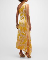 Thumbnail for your product : Alexis Brave One-Shoulder Tie Printed Midi Dress