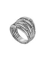 Thumbnail for your product : John Hardy Bamboo Silver Wide Ring, 18mm