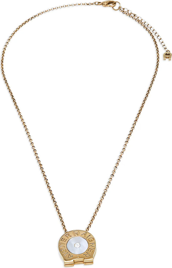 Aigner Vintage Pre-Owned Logo-Engraved Necklace