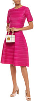 Thumbnail for your product : Oscar de la Renta Flared Textured Silk-blend Dress