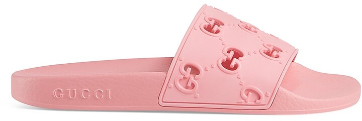 Gucci Rubber Slides | Shop the world's largest collection of fashion 