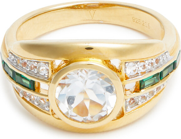 V by Laura Vann Laura Vann The Olive 18kt Gold Vermeil Ring