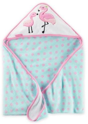 Carter's Flamingo Hooded Towel in Pink