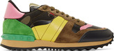 Thumbnail for your product : Valentino Olive Drab Psychedelic Camouflage Sneakers