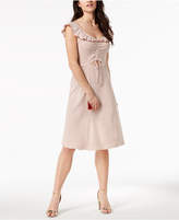 Thumbnail for your product : Moon River Striped Flounce Dress