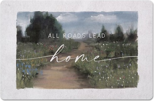 Home Floral Pathway 27" x 18" Floor Mat By Designs Direct