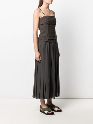 Alysi Pleat-Panelled Dress