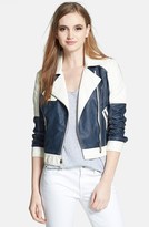 Thumbnail for your product : Sam Edelman Colorblock Faux Leather Moto Jacket