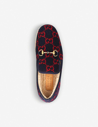 Gucci Fria GG-woven wool slippers