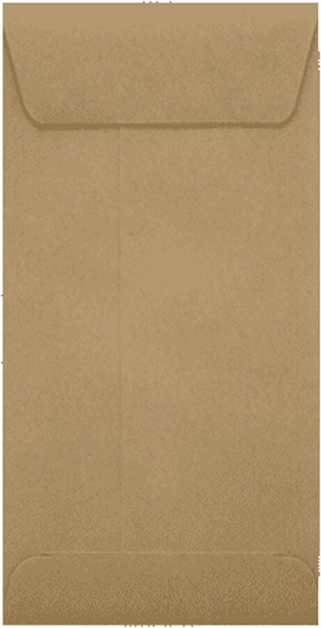 LUXPaper #7 Coin Envelopes, 70 lb, 3 1/2 x 6 1/2, Grocery Bag Brown, 1000 Pack