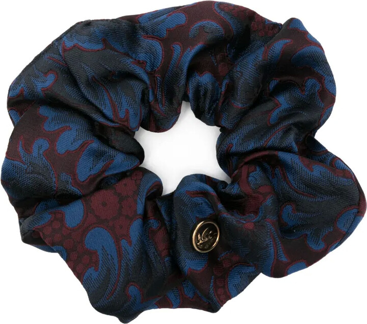 Etro Graphic-Print Scrunchie