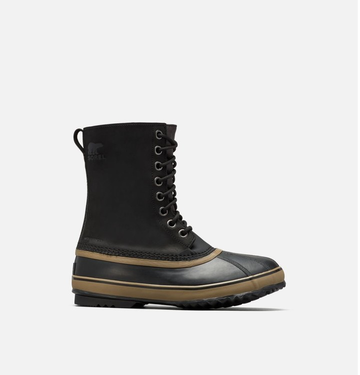 tall black boots no heel