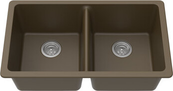 Winpro Granite Quartz 33" L x 19" W Double Basin Undermount Kitchen Sink