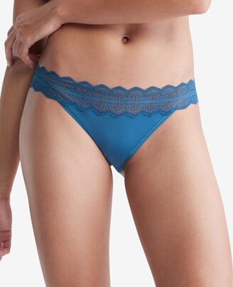 Calvin Klein Women's Lace Trim Bikini Underwear QD3838 - ShopStyle