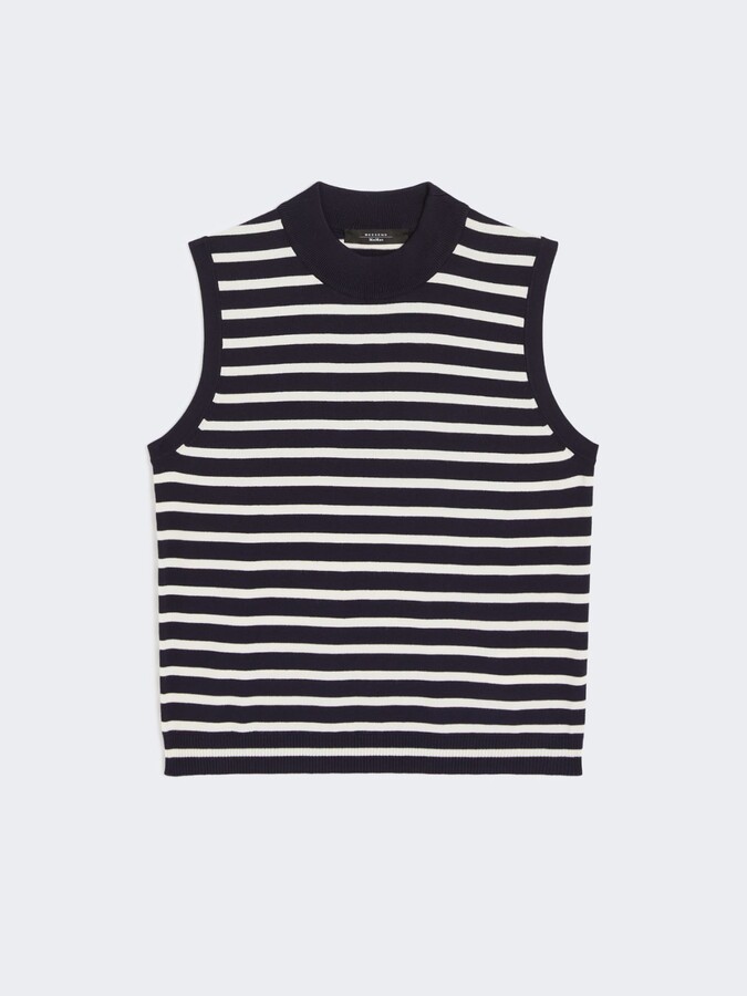 Max Mara Stretch viscose yarn top