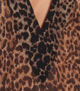 Thumbnail for your product : Saint Laurent Leopard-print wool blouse