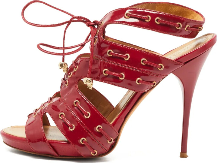 Alexander McQueen Pre-Owned 120mm Eyelet-Detail Sandals