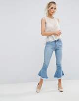 Thumbnail for your product : New Look Petite Peplum Kick Flare Jeans