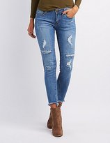 Thumbnail for your product : Charlotte Russe Machine Jeans Destroyed Skinny Jeans