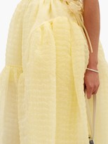 Thumbnail for your product : Cecilie Bahnsen Malika Tie-side Silk-blend Organza Midi Skirt - Yellow