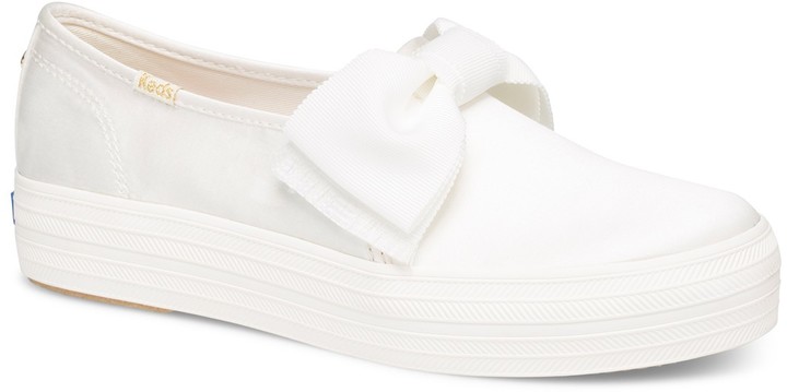 keds x kate spade new york triple decker velvet bow sneakers