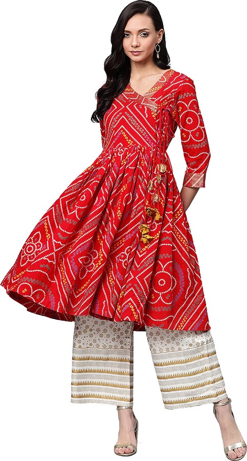 Yanustuti Kurta Palazzo set for Women Ready to Wear Indian Pakistani  Designer Wedding Party Wear Dresses Kurtis for Women with Palazzo -  ShopStyle