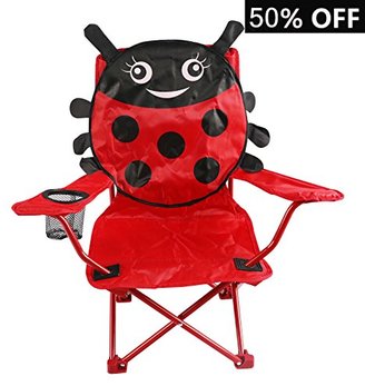 Goldsun Comfortable Kids outdoor folding Lawn and Camping Chair W/Catoon design for children (Ladybug)