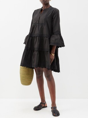 Juliet Dunn Rickrack-trim Cotton-poplin Mini Dress