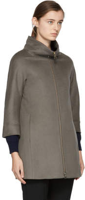 Herno Taupe Short Cashmere Coat