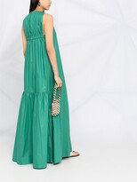 Thumbnail for your product : Peserico Sleeveless Draped Maxi Dress