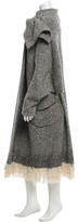 Thumbnail for your product : Alexander McQueen Frayed Chiffon Coat