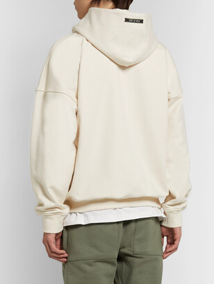 Fear Of God Oversized Logo-Appliqued Loopback Cotton-Jersey Hoodie