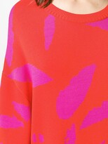 Thumbnail for your product : AMI Paris Jacquard Feather Detail Knit Dress