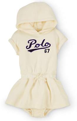 Ralph Lauren Baby Girls' Fleece Hooded Dress & Bloomer