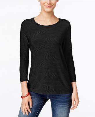 JM Collection Jacquard Top, Created for Macy's