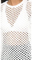 Thumbnail for your product : Alexander Wang T by Open Knit Crew Neck Pullover