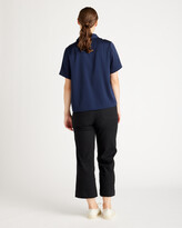Thumbnail for your product : Quince Washable Stretch Silk Short Sleeve Blouse