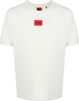 Thumbnail for your product : HUGO BOSS logo-patch cotton T-shirt