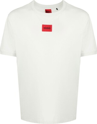 HUGO BOSS logo-patch cotton T-shirt