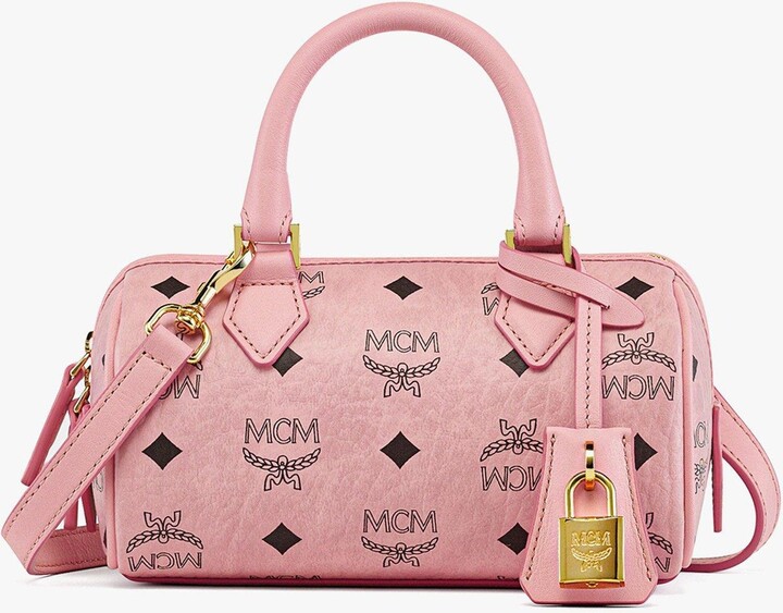 MCM Mini Ella Boston Bag in Visetos