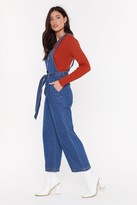 Thumbnail for your product : Nasty Gal Womens Tie Me Denim Belted Dungarees - Blue - 10