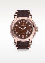 Thumbnail for your product : Lancaster Bongo Tempo Stainless Steel Men's Watch w/ Rubber Strap
