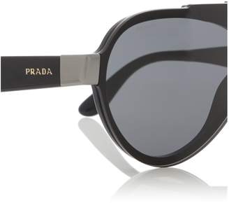 Prada Black 0PR 01US pilot sunglasses