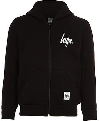 Hype Kids Black zip-up hoodie