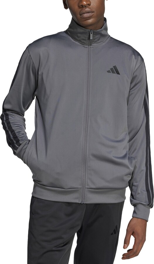 adidas Men's 3 Stripes Tricot Regular Track Top