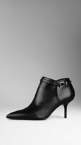 Thumbnail for your product : Burberry Buckle Detail Leather Ankle Boots