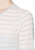 Thumbnail for your product : Nobrand Striped long tissue jersey tee